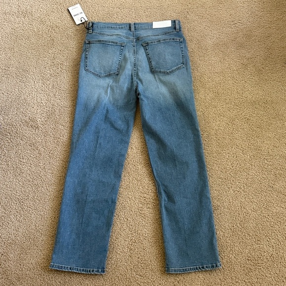 Re/Done 70s Stove Pipe Jeans- High Rise Straight ADEDBLUE Wash- Size 30- NWT - Picture 7 of 13